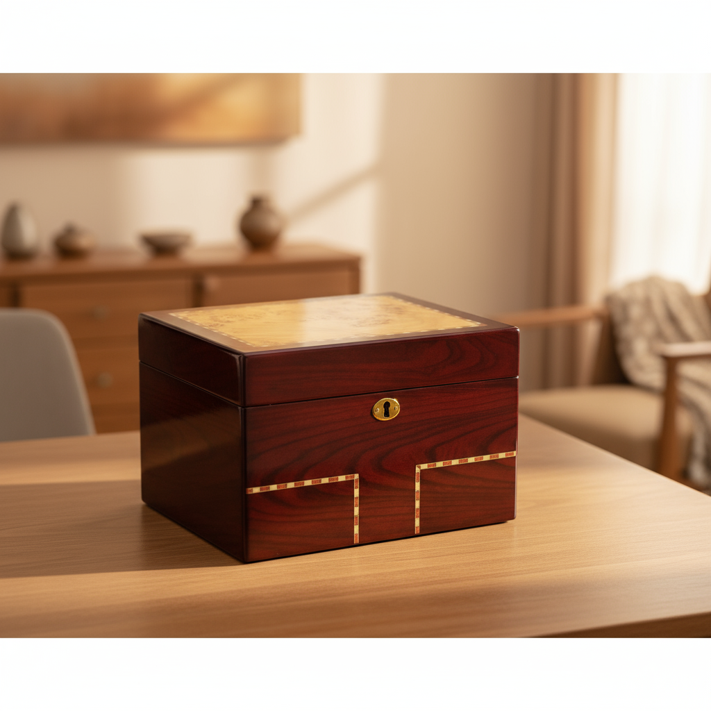Burlwood Treasure Chest