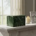 Forest Green Cultured Marble Adult Urn