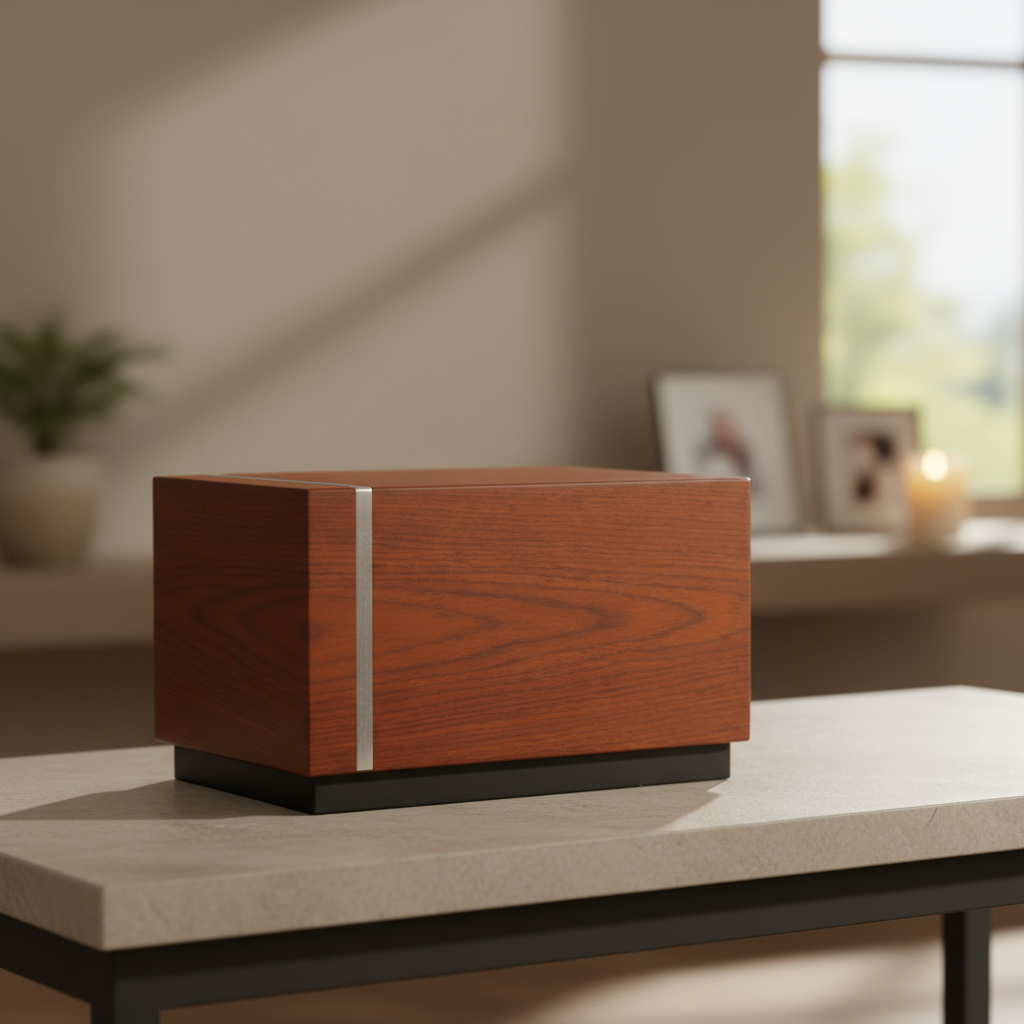 Espresso Contemporary Wood Adult Urn