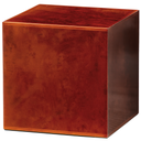 Burlwood Cube Wood Adult Urn