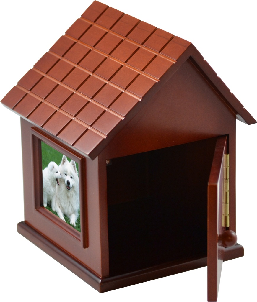 Large Dog House Wood Pet Urn