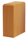 Light Brown Simplicity MDF Veneer Adult Urn