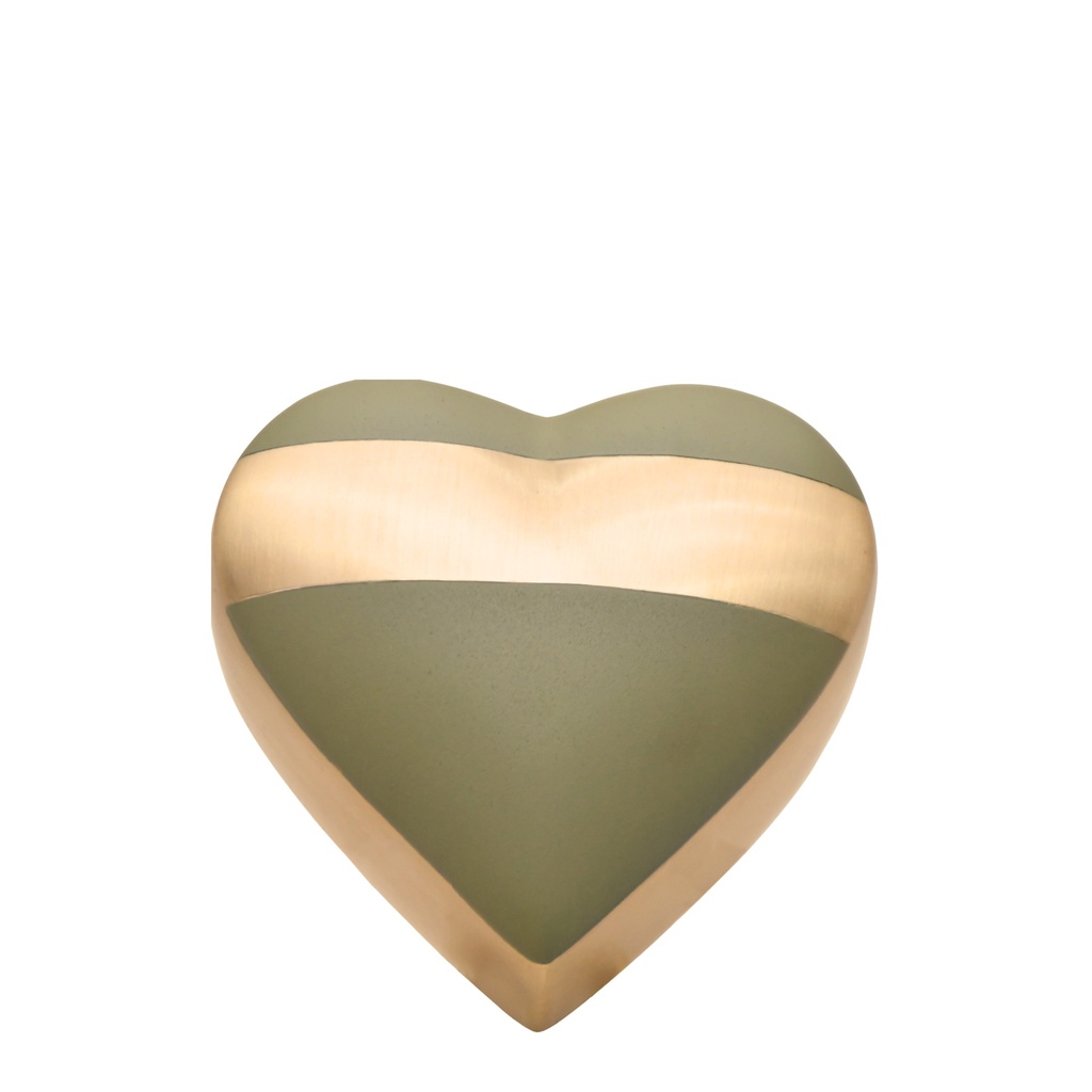 Luxa Sage Brass Heart Keepsake