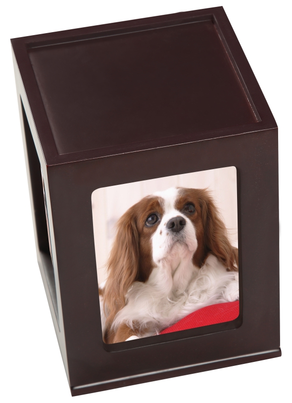 Pet Photo Wood Urn