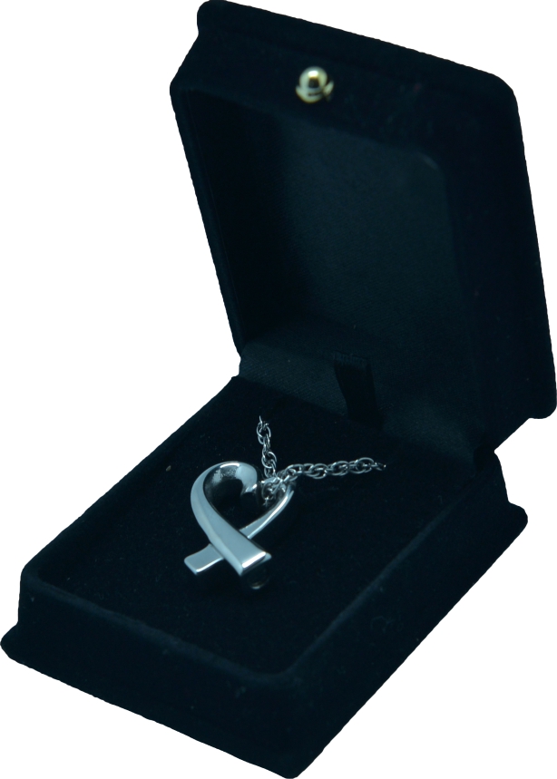 Remembrance Heart Silver Pendant