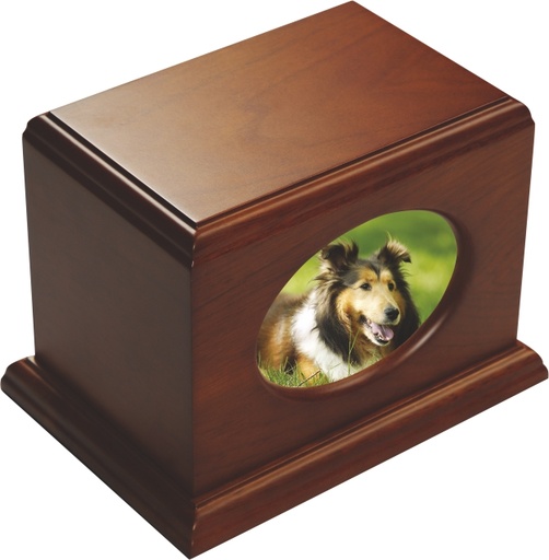 [710 WH] Forest Walnut Urn Pet Wood Urn