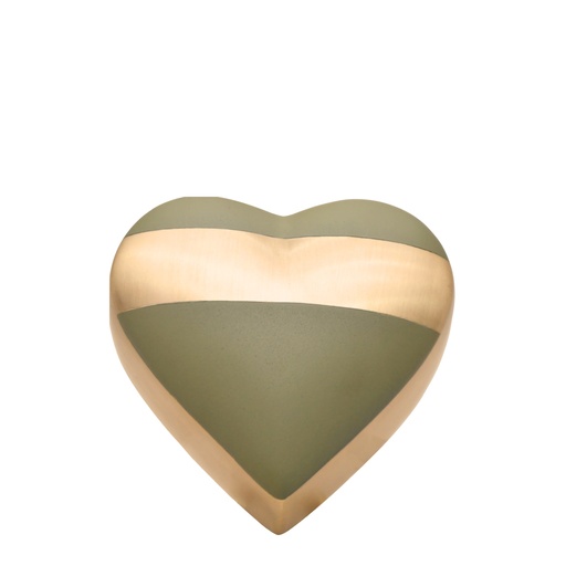[515 LSG] Luxa Sage Brass Heart Keepsake