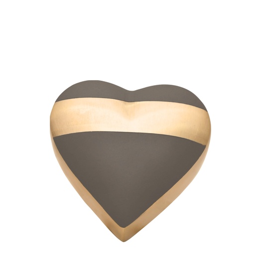 [515 LST] Luxa Stone Brass Heart Keepsake