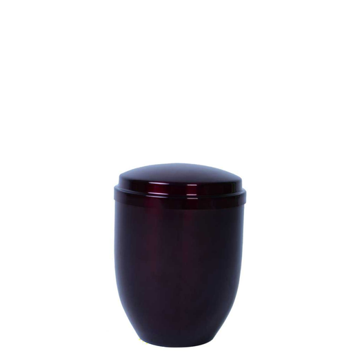 [513 BGD] Burgundy Metal Miniature Urn