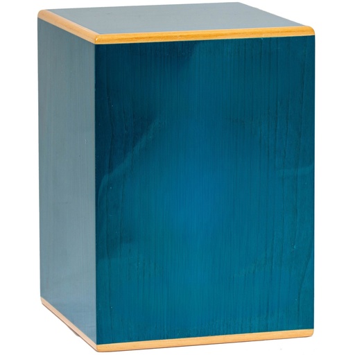 [702 BLU] Ocean Blue Wood Adult Urn