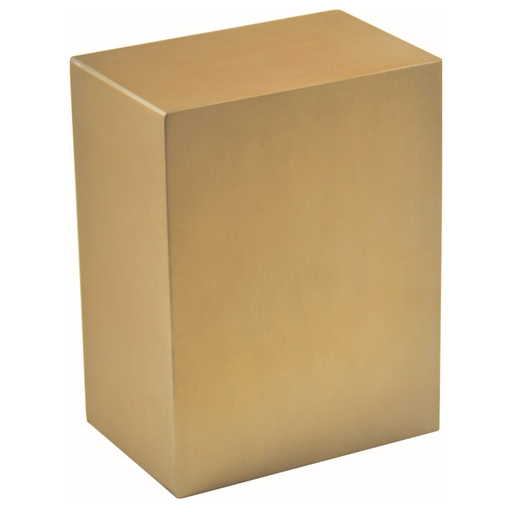 [502 SG] Spartan Gold Cube Stainless Steel Adult Urn